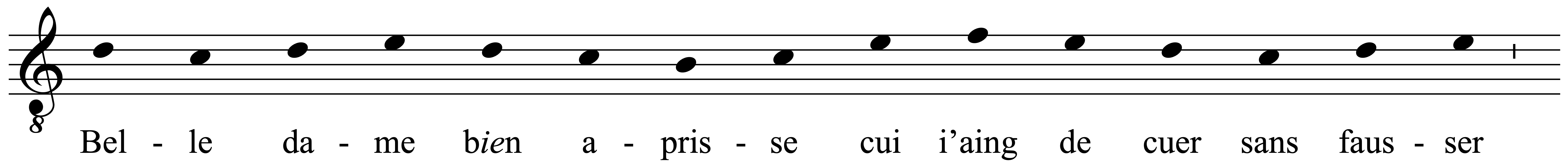 Work musical notation